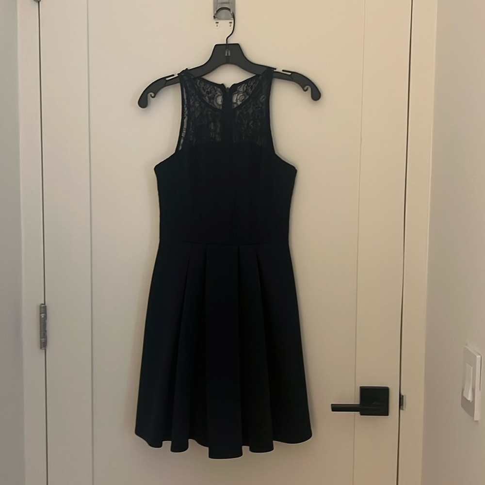 AQUA Navy Blue Dress